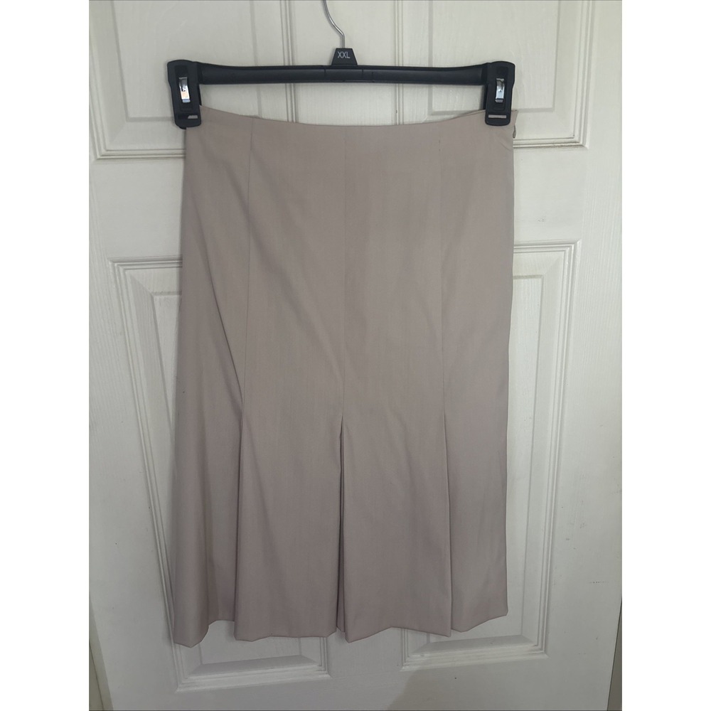 Daniel Hechter Paris Skirt Lined Beige‎ Size 8 - Academia Professional Preppy